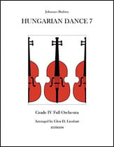 Hungarian Dance No.7 Orchestra sheet music cover